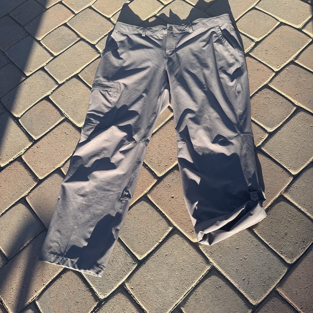 NEW REI Co-op Stretch Roll Up Hiking Pants Women’s 14 Petite Gray Outdoor Travel